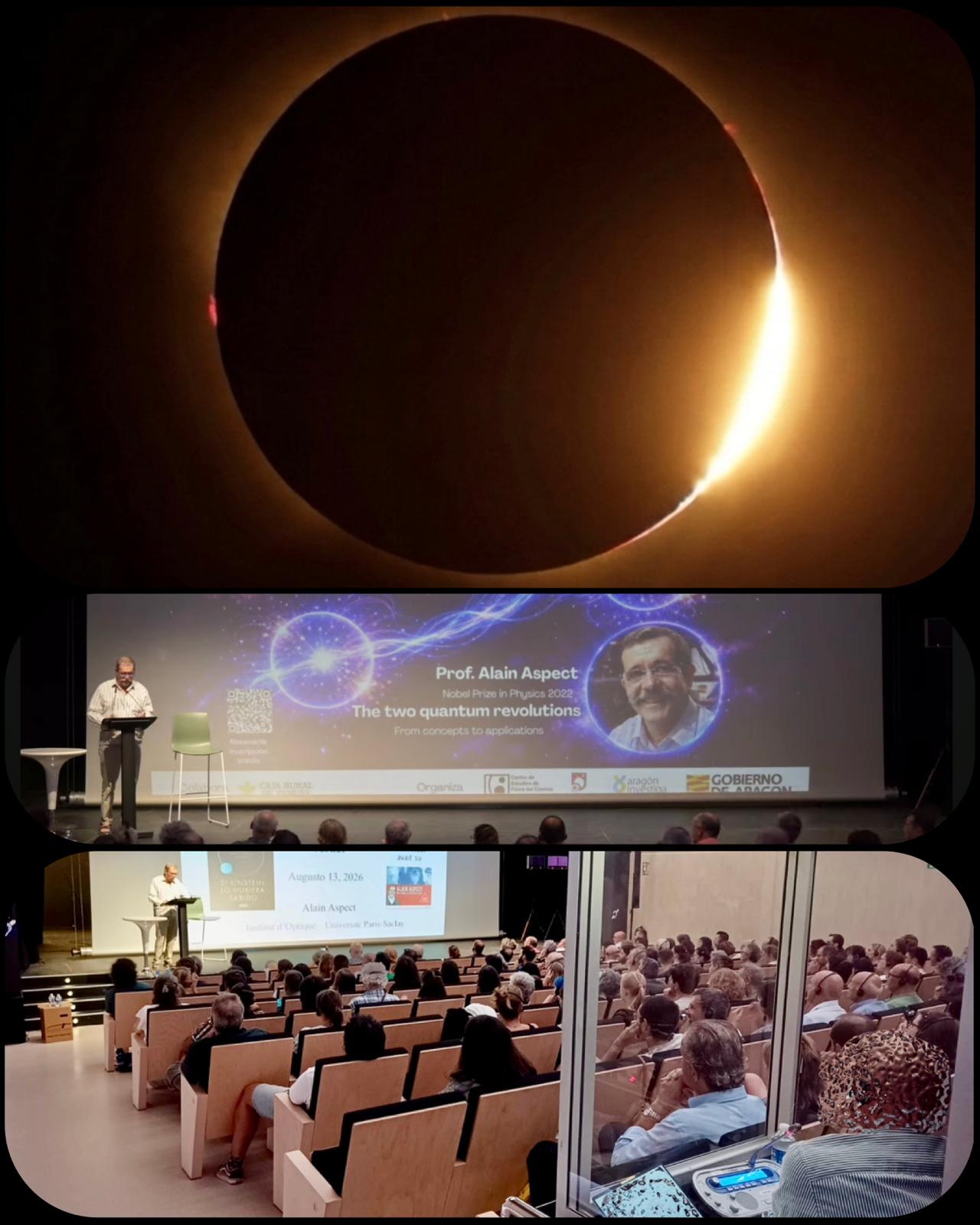 Eclipse solar - Premio Nobel Física - Traduccion simultanea Valencia SENTAMANS