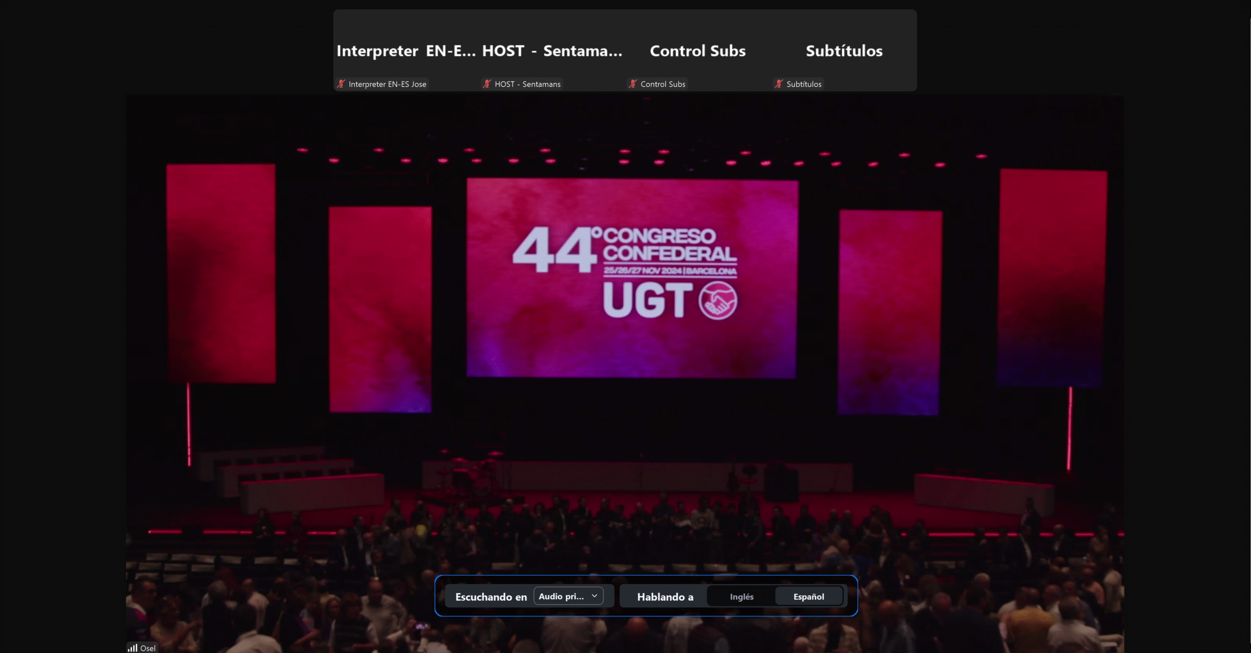 UGT Congreso Confederal 2024 - Subtitulación simultánea en directo
